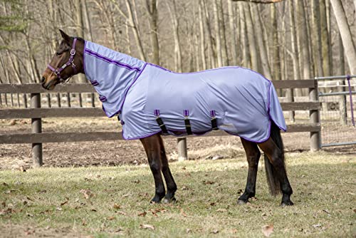 Image of TuffRider Comfy Plus Combo Neck Fly Sheet- Purple with Deep Purple Trim- 75