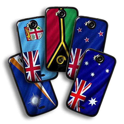atFoliX Design Skin Compatible avec Wiko Cink Peax 2, Choisissez Votre Design préféré, Autocollant Sticker (Drapeaux de l'Australie et de l'Océanie)