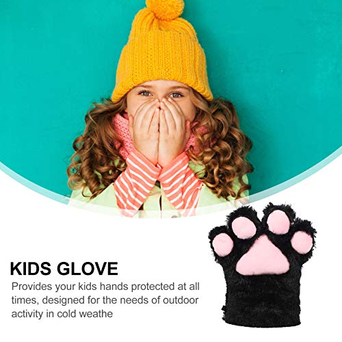 Homoyoyo Bear Claw Gloves Fluffy Cat Costume White Cat Paws for Cat Furry Mitts Cosplay Paws Furry Cat Paws2