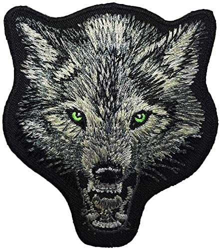 Image of Embroidered Patch, Black Base Hot Fix Glue Embroidery Cloth Paste Iron-on Patch DIY Clothes Sticker Trim Embellishments Applique (Fox)