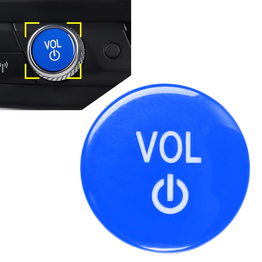 Cnswee6 1 pcs Blue Car Audio Volume Control Knob for BMW G Chassis 2 3 4 8 Series M3 M4 M8 X3 X4 X5 X6 X7 Z4