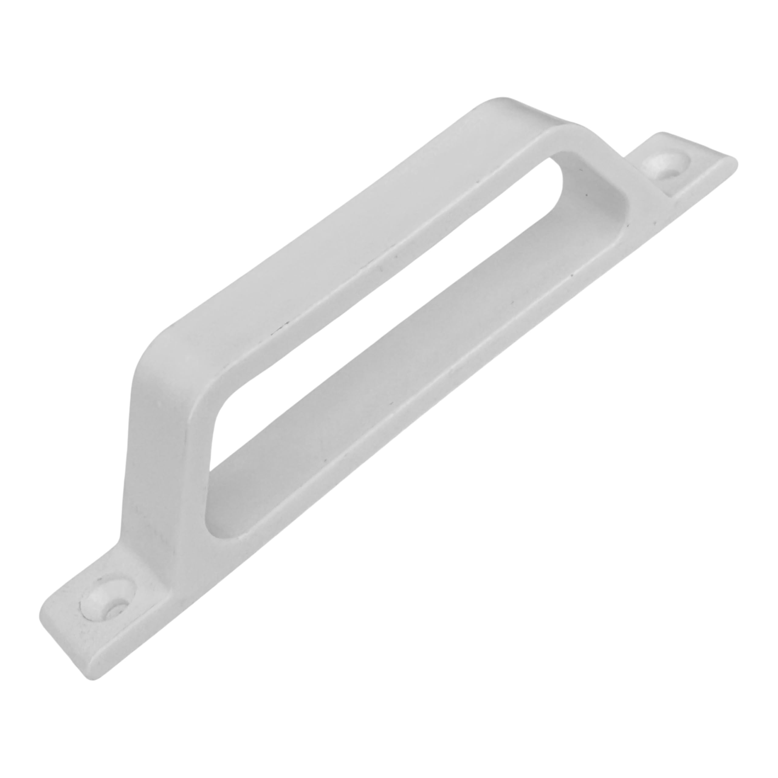 PVC ve Alüminyum Sineklik Tutamağı Beyaz Plastik D Kol Kulp 12cm