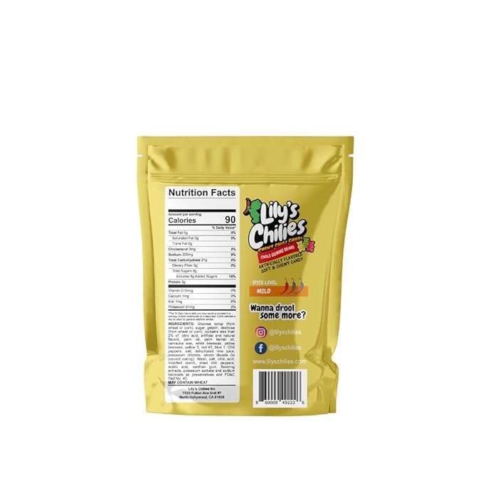 Lilys Chilies, Caramelo Masticable Agrio y Chile (Paquete Variado) miniatura 2