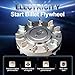 Electric Start Billet Flywheel For Honda GX160/GX200,196cc Clone,For Tillotson engines Silver