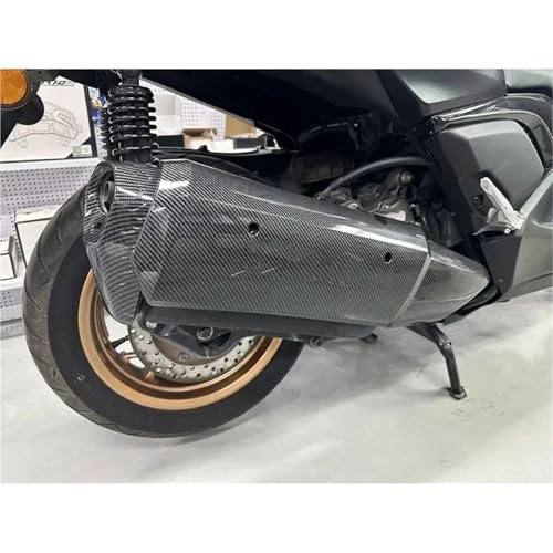 Abrazadera escape XMAX 300 con protector térmico para silenciador de moto 2