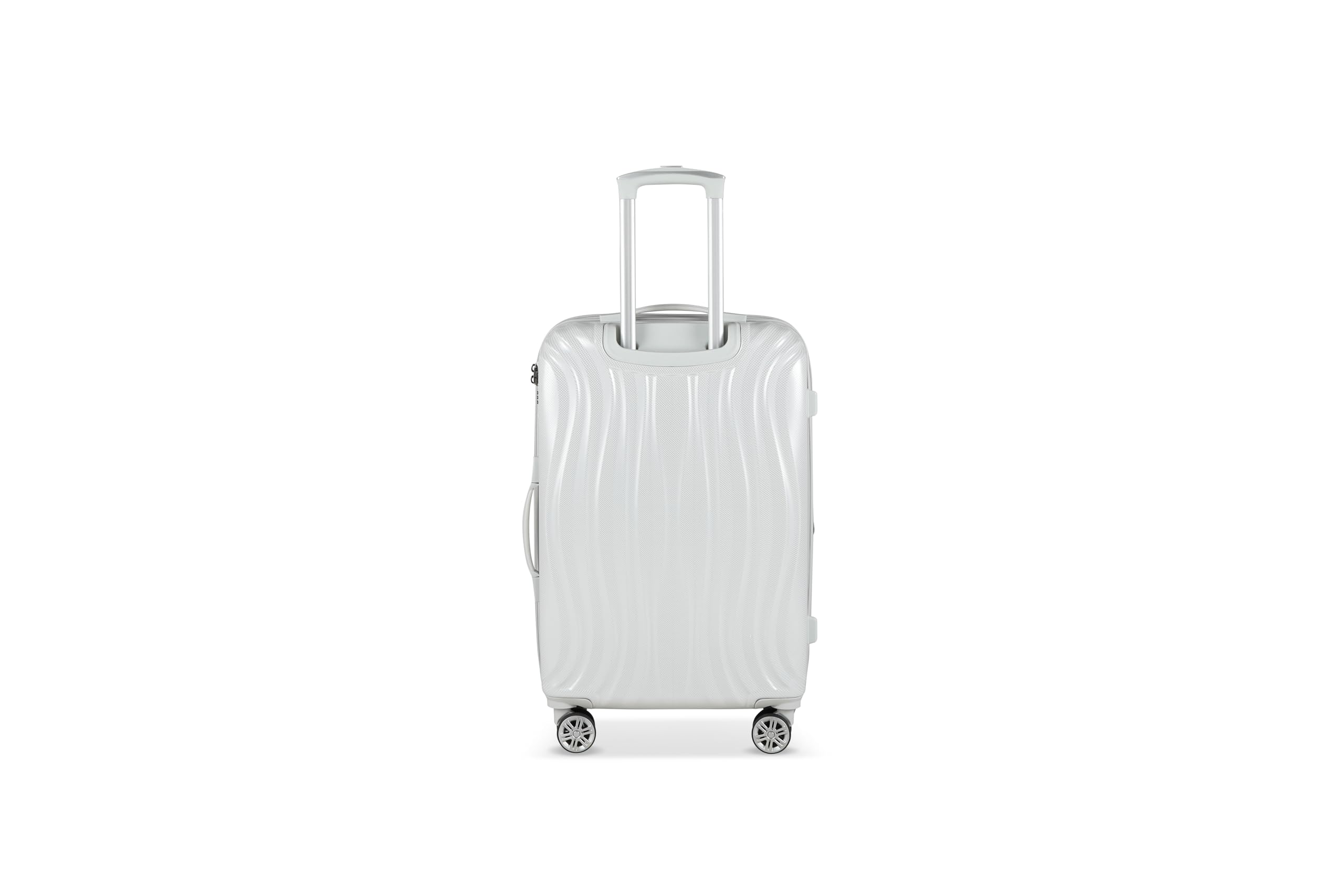 PLATINIUM Maleta en ABS+PC, blanco, medium, VALISE ABS+PC EXTENSIBLE CON 4 pares de ruedas dobles.