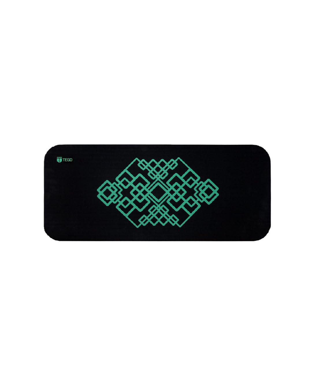 TEGO Raise Cushioned Strength Pad - Knee Pad, Yoga Pad, Yoga Cushion, Thick Mat for Men, Women,Kids (Black Green, 25 x 60 x 2 (Thickness))