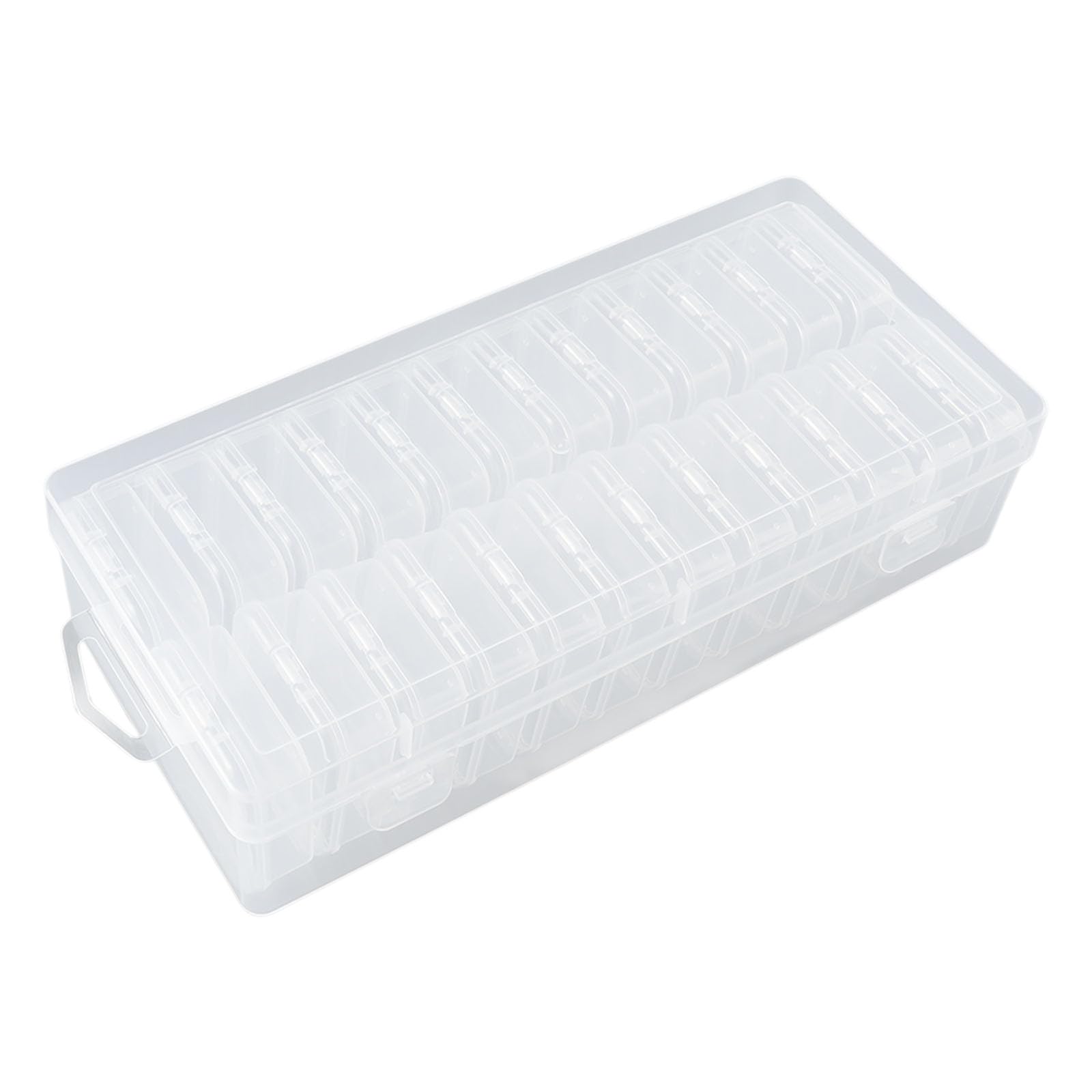 Kaeltsyn Sturdy Container for Earplug Storage and Small Accessories Organization Portable Transparency Case Earplug Storage Container