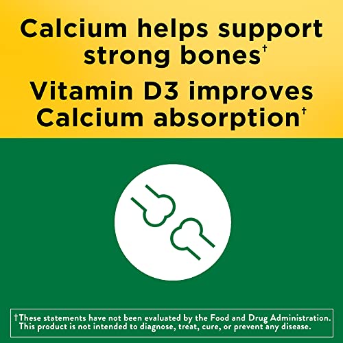 Nature Made Calcium 600 mg with Vitamin D3, Dietary Calcium Supplement for Bone Support, 100 Softgels - Image 4