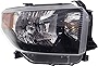 Evan Fischer Headlight Assembly Compatible with 2015-2017 Toyota Tundra Halogen TRD Pro Models All Cab Types Passenger Side