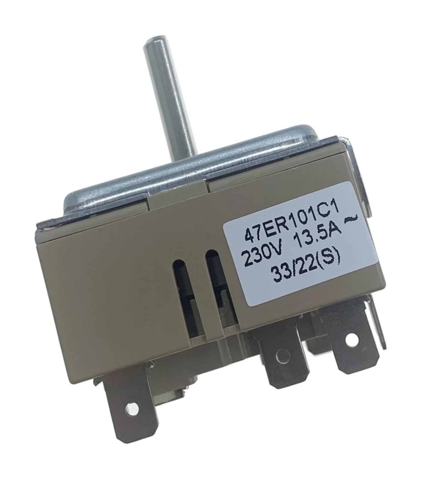 47ER101C1 Dualer Energieregler, stufenloser Schalter for Herd, Kochfeld, Backofen, Kochplatte, kompatibel mit 50.55021.100 50.85021.000