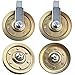 (2) Steel Garage door pulleys 3in