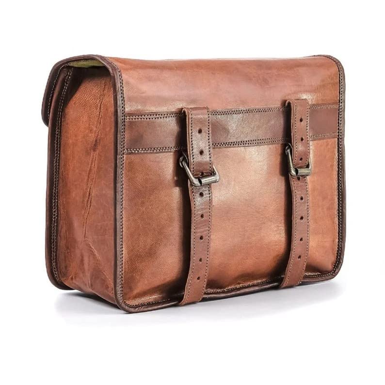 Amazon | CraftShades本革ハンドメイドオートバイサイドバッグ