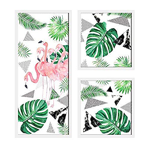 Painting Mantra Flamingo Framed Painting/Posters for Home & Wall Decoration Set of 3 White Frame Art Prints/Posters for Living Room (1 Units 22 x 47, 2 Units 22 x 22 cm) (B081T5JPN5) Amazon Price History, Amazon Price Tracker