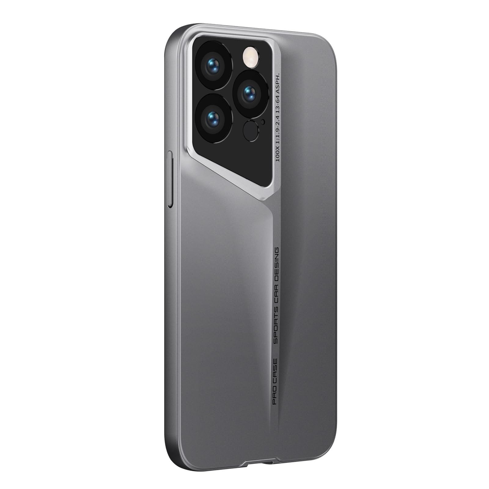 Generico Custodia per iPhone 16/16 Plus/16 Pro/16 PRO Max, Custodia Sottile E Minimalista A Prova di Goccia Custodia Protettiva Lenti Custodia AntiGraffio E Anti-Impronte Cover(Silver,16 PRO Max)