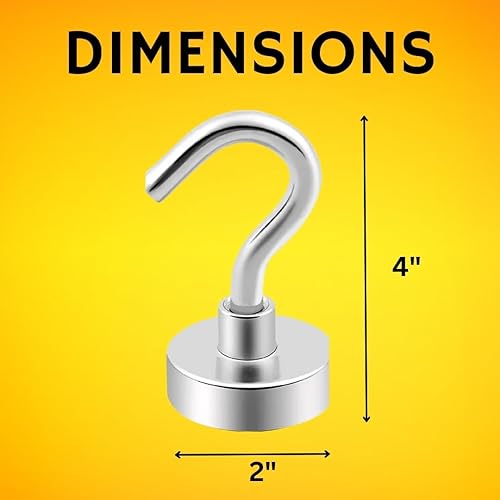 Miniatura 6 de SEDLAV Gancho magnético resistente para colgar en cocina, garaje, parrilla, crucero, lugar de trabajo y oficina, extra fuerte (6 unidades)