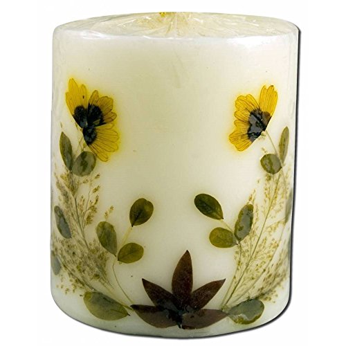 Auroshikha Candles and Incense Flower Candle Sandalwood Pillar