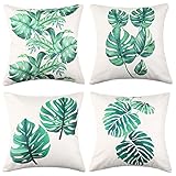 DECORACIÓN PERFECTA PARA EL HOGAR: Estas sencillas y modernas fundas de cojines combinarán con diferentes estilos de sofá, asiento, banco, salón, dormitorio, coche, etc. Cuando decores tu hogar con nuestras fundas de cojines vegetales, disfrutarás de una sensación de frescura.