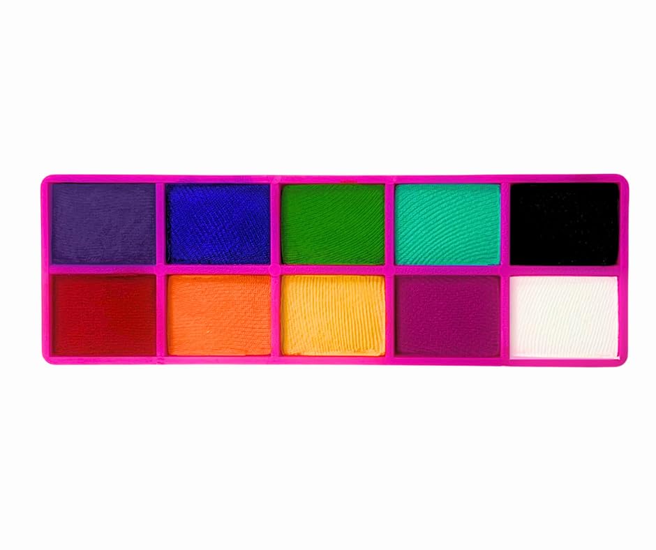 Catálogo de Jabón de artista para comprar hoy. 45 Colibrix Kitcito Mate, Pintura Facial Base Agua, 10 Colores, 60g, para Maquillaje Artístico, Día de Muertos, Halloween