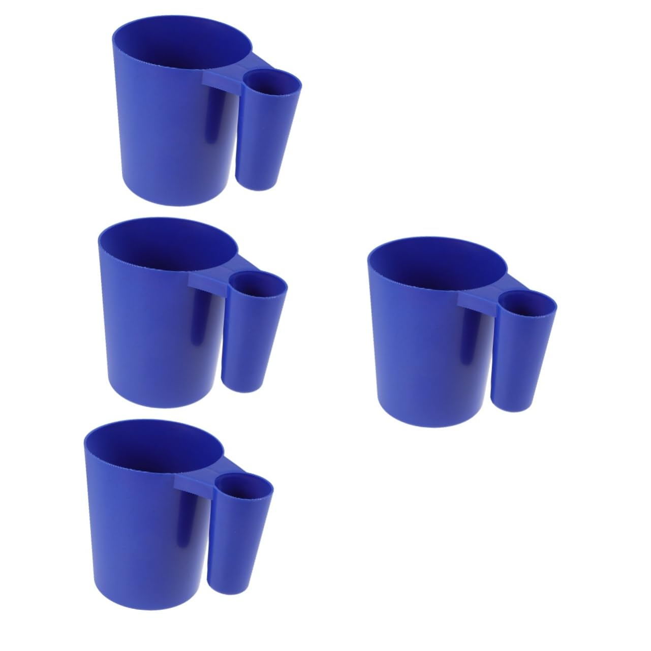 Sosoport 4 Piezas Herramienta de Limpieza de Piscinas Limpiador Cosa Redes de alberca para Limpieza de Limpieza inflables Bol Pala de Piscina Cuchara de plástico el plastico Blue
