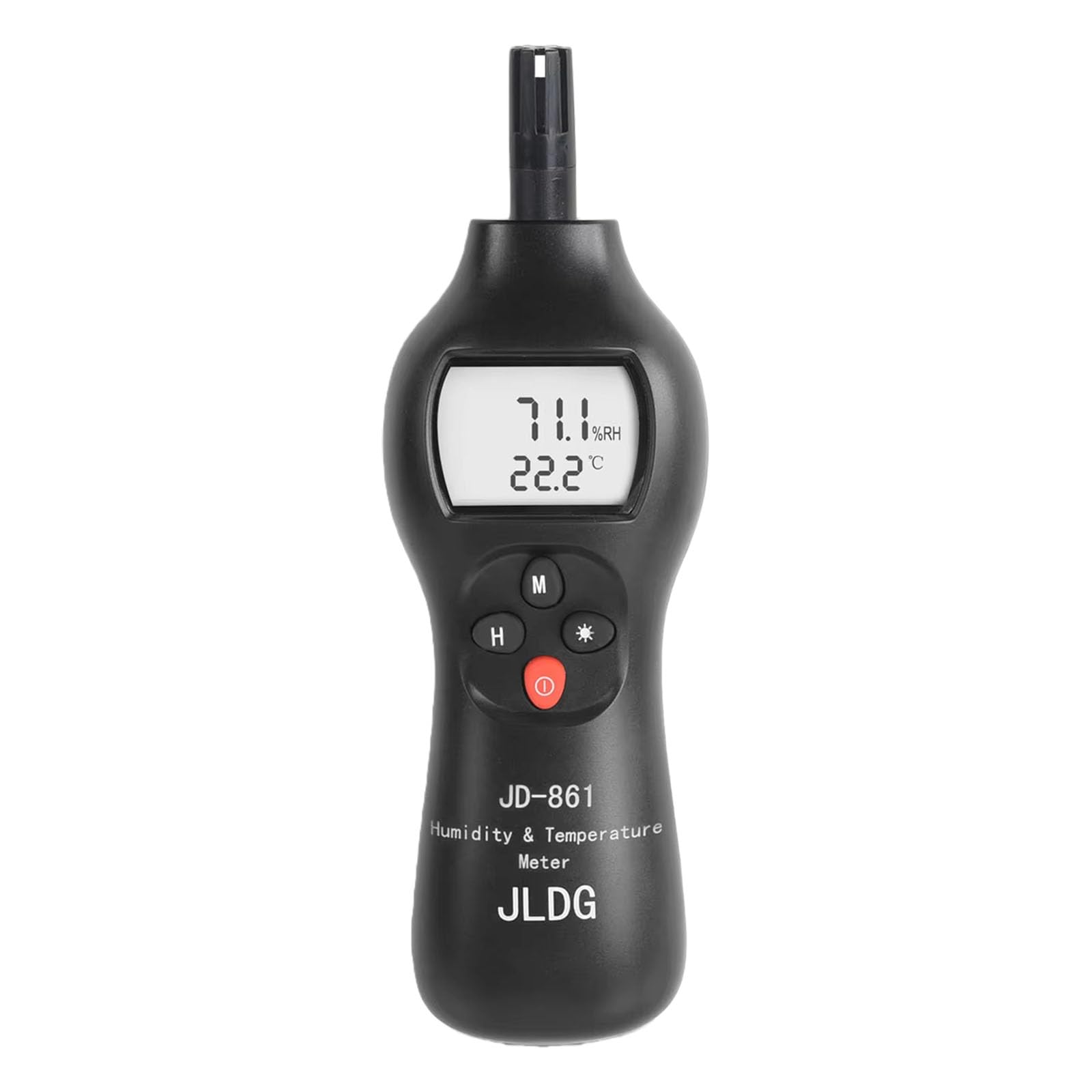 Thermomètre hygromètre compact avec calibrage automatique et température corporelle légère pour voyage, camping, intérieur et extérieur
