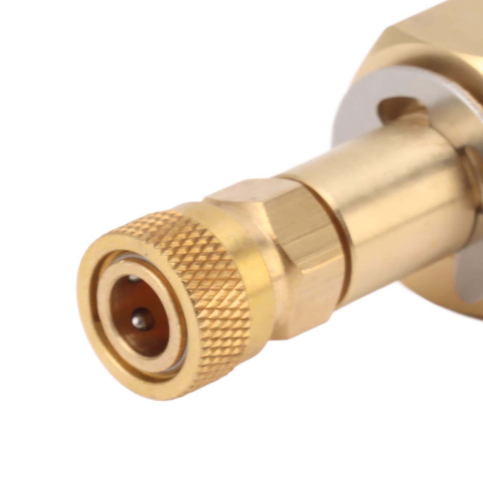 Adattatore di Ricarica CO2 - Valvola di Commutazione M18x1.5 Ad Alta Pressione 5000Psi con Connettore Femmina Dorato da 8 Mm Per Bombole Gonfiabili di CO2