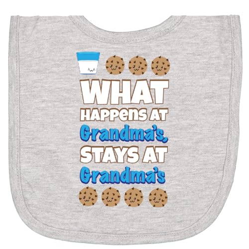inktastic What Happens At Grandma's Newborn Bib