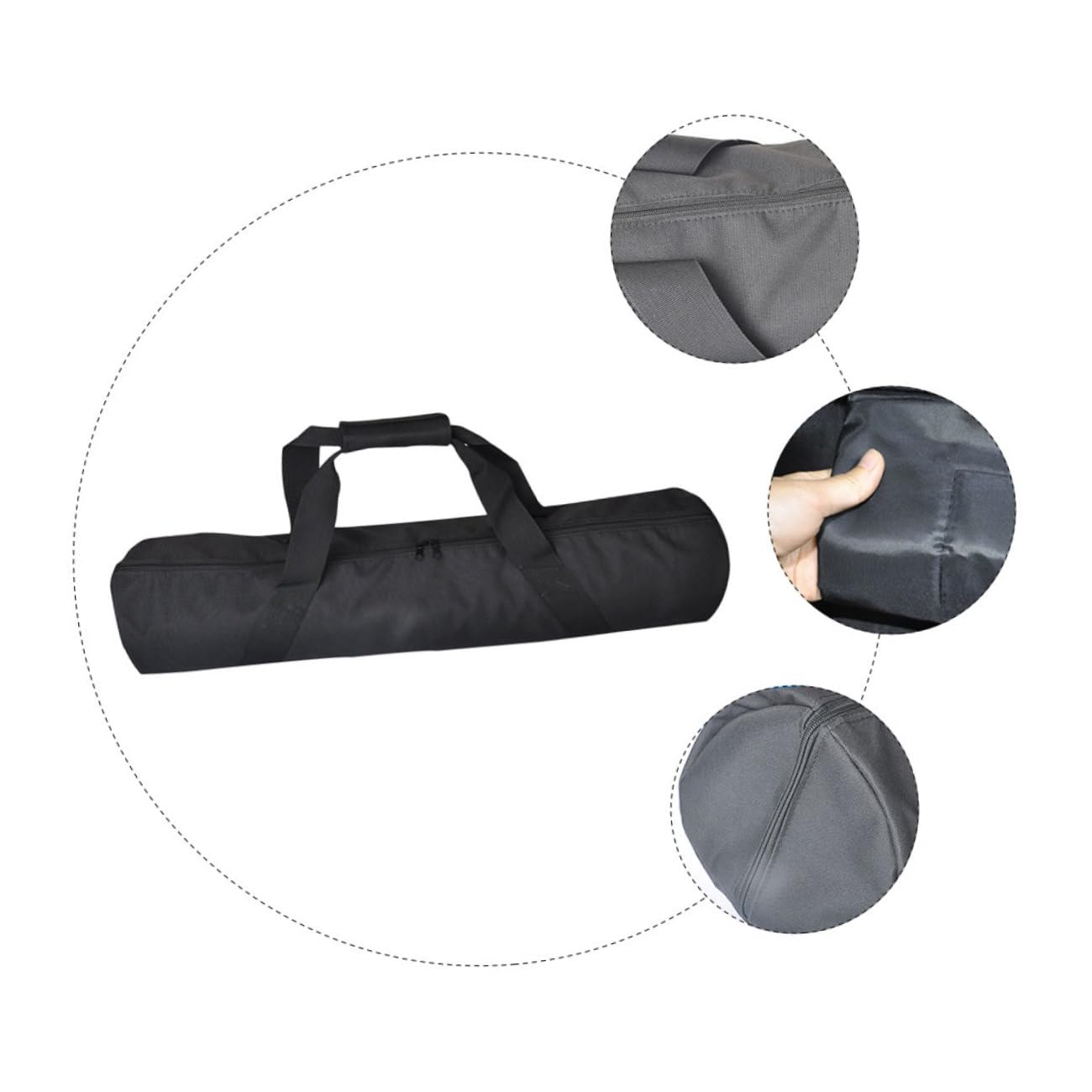 DOITOOL Borsa Porta Attrezzi Fotografici Oxford Nero Tracolla Regolabile e Strato Spugna Incorporato per Uso Esterno e Prevenzione Urti
