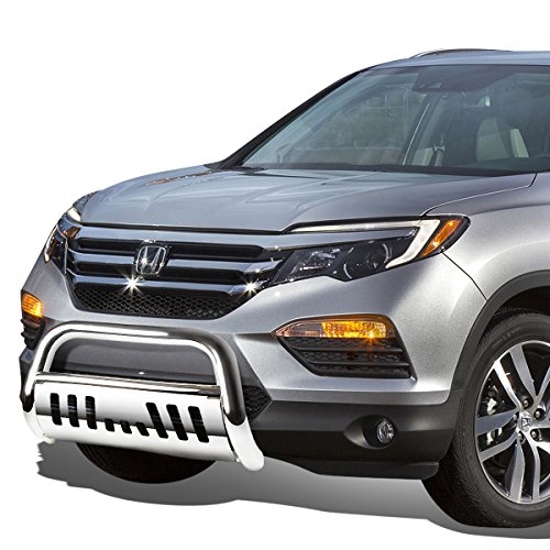 Image of DNA MOTORING 3 inch Front Bumper Push Bull Bar Compatible with 16-17 Pilot / 17 Ridgeline, BURB-037-SS