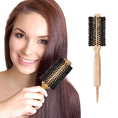 Wooden Round Hair Brush for Hair Styling with Natural Soft Bristle Anti-Static Hair Brush Hairdressing Tools (WB868 - 20)