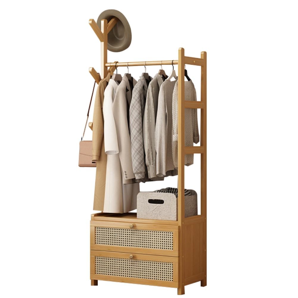 Dodobd C Open Wardrobe, Wooden Lothes Rack, Entrance Wardrobe, Modular Dressing Room For Bedroom And Living Room, Storage Unit