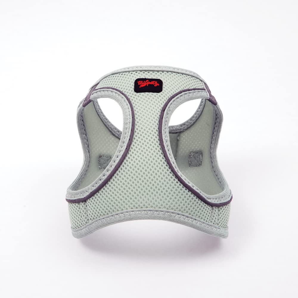 Tailpetz Step-in Breathable Airmesh Vest Harness Reflective Soft Padded Harnesses for Cats Puppies Small and Medium Dogs (Neon-Orange 3XSmall)