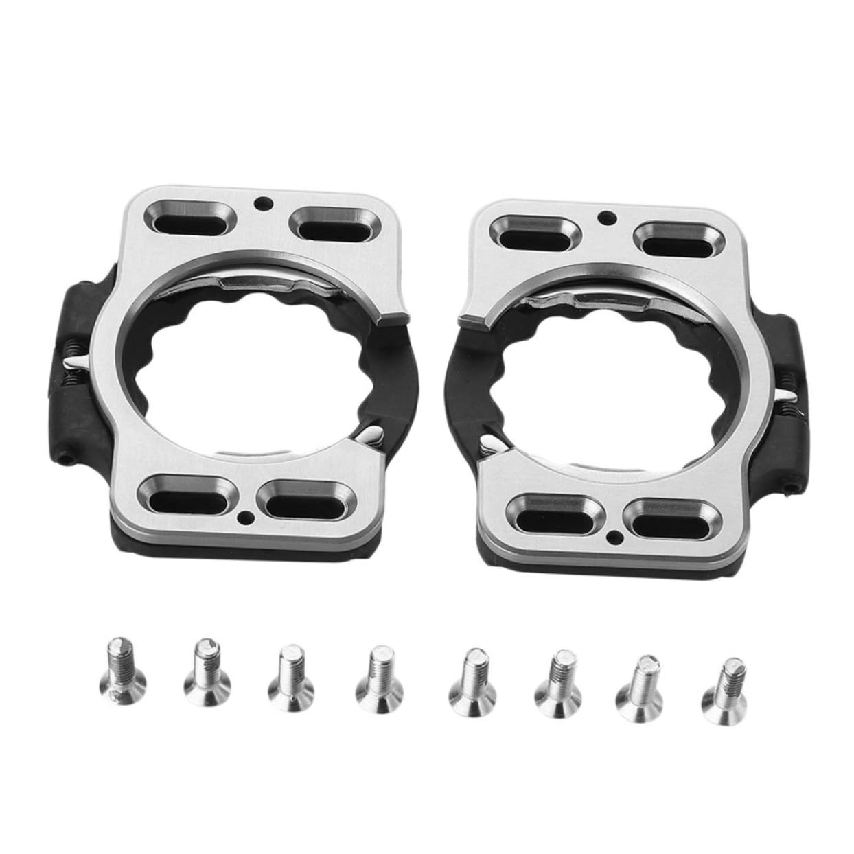 BESPORTBLE 2pezzi Tacchette Per Bici Da Strada Adattatore Per Tacchette Sgancio Rapido Copripedali Per Bici Accessori Per Pedali Da Ciclismo Lucchetto Per Pedali Bicicletta