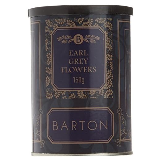 Barton Earl Grey Flowers - Hojas partidas de Té negro, 150 gr