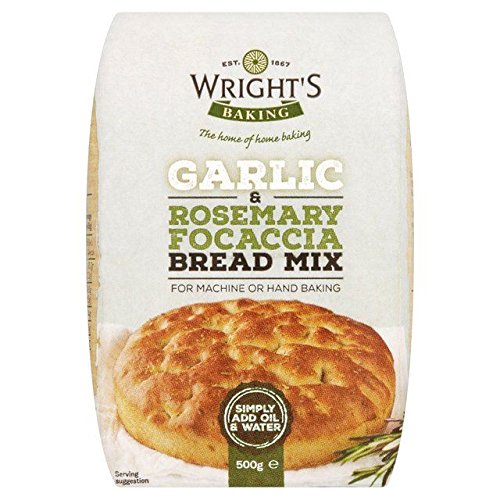 Wright s Garlic & Rosemary Focaccia Bread Mix - 500g (1.1lbs)