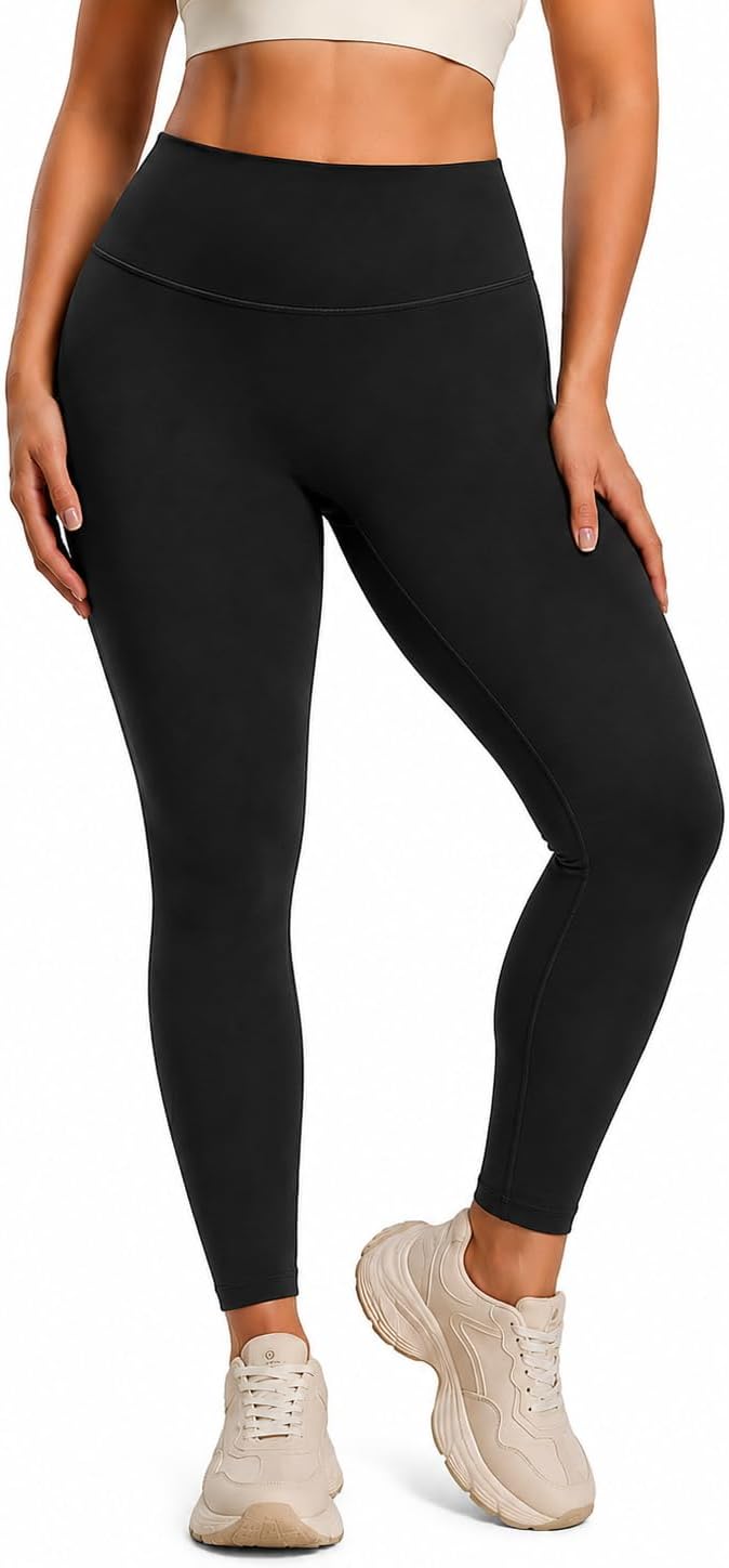 No Front Seam Workout Leggings for Women Tummy Control High Waist Butt Lifting Gym Yoga Leggings