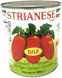 Tomate Italiano Pelado Strianese San Marzano Para molhos e Pizzas 800g