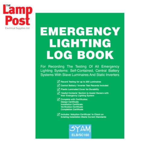 SYAM ELB/SC160 EMERGENCY LIGHTING LOG BOOK Professional & Business
