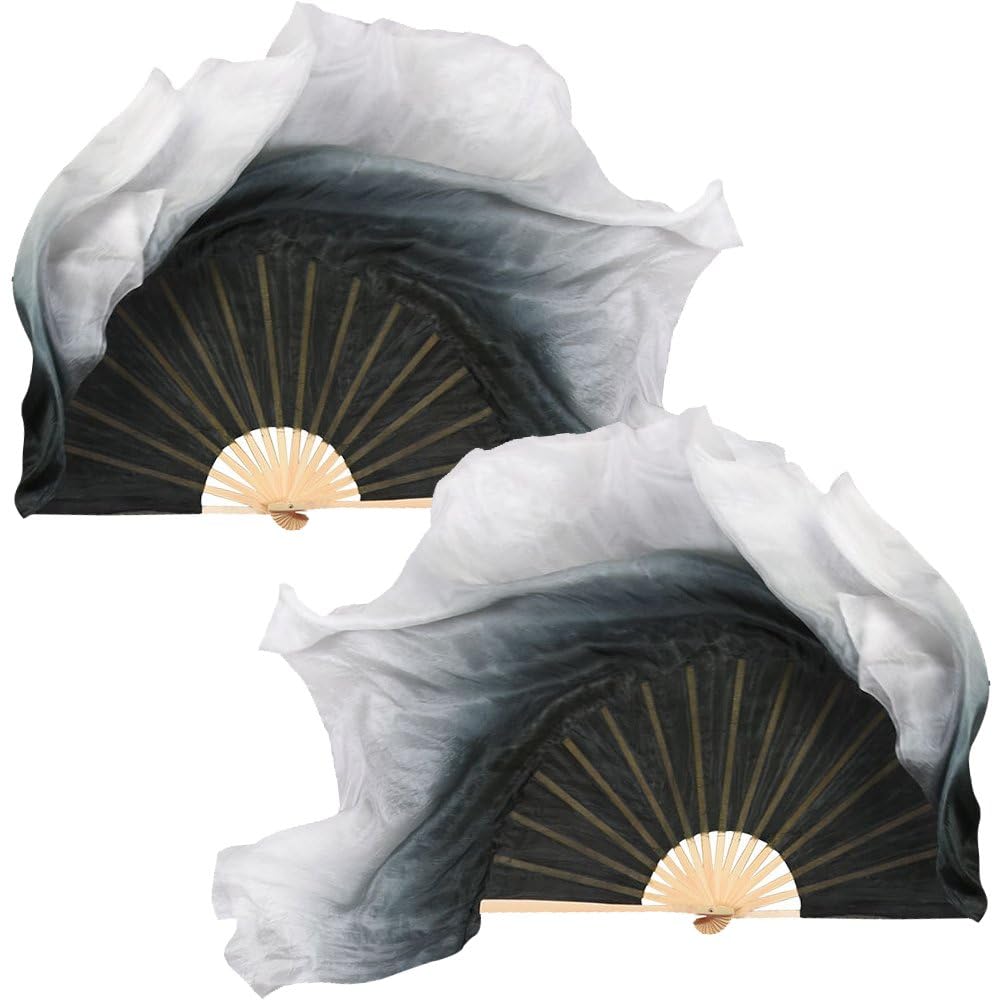 Voile en soie véritable de danse orientale pour maîtriser l'art du voile dégradé.