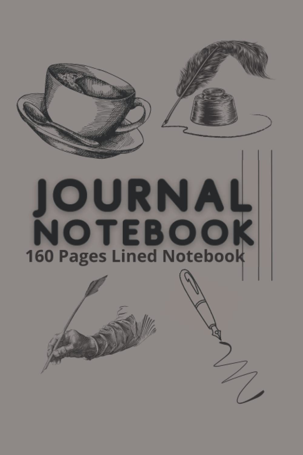 LIned Journal Notebook (160 page): 160 Pages