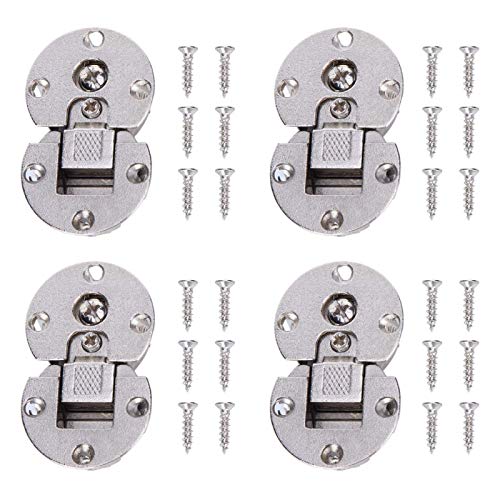 4Pcs 90 Degree Adjustable Flap Lid Concealed Hinge, Furniture Fittings Cupboard Wardrobe Hinges for Furniture Gate Cabinet Door - Image 2