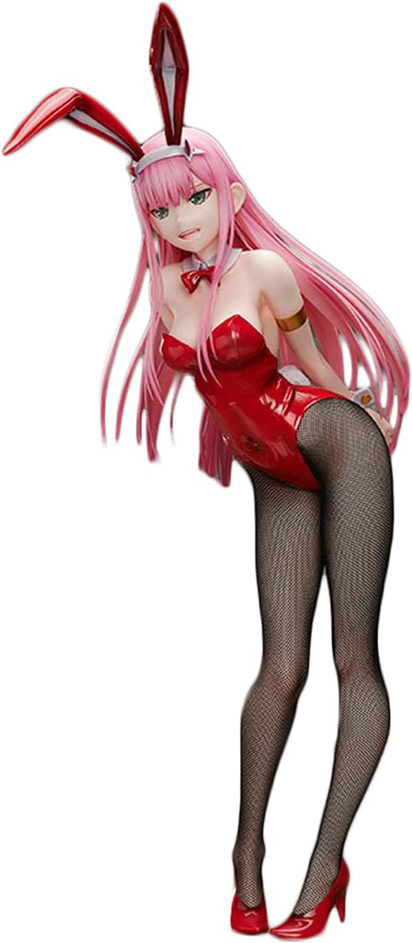 Behoneybee Anime Figure Statue - Darling in The FRANXX National Team Zero Two 14 Bunny Girl Anime Girl Figure Statue, PVC Action Figure Toy Collectiable Cosplay Model
