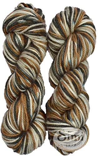 Image of Knitting Yarn Thick Chunky Wool, Varsha Coffee Mix 300 GMS Best Used with Knitting Needles, Crochet Needles Wool Yarn for Knitting.-SART-ABCA