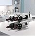 Modular Plastic Free-Standing Water Bottle and Wine Rack Storage Organizer for Kitchen Countertops, Pantry, Refrigerator,Ideal Storage for Wine, Soda, Pop and Beer - Stackable, 2 Pack - Clear