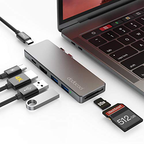 dodocool USB C Hub Adapter for MacBook Pro 2019 16" 2018-2016 13" 15"