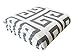 Soft Cotton Knit Throw Blanket | Greek Key 50"x60"
