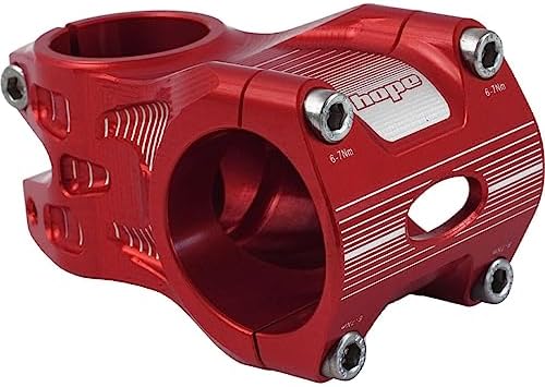 Hope AM/Freeride Stem - 35mm, 35 Clamp, -0, 1 1/8", Aluminum, Red