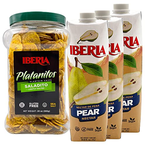 Iberia Lightly Salted Plantain Chips, 20 Oz. + Iberia Mango Nectar, 33.8 fl. oz, (Pack of 3) image 5