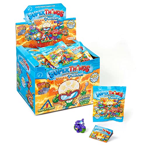 SuperThings - Power Machine - Display 50 One Pack, Cada sobre Contiene 1 SuperThing y un 1 Checklist (PST7D850IN01)