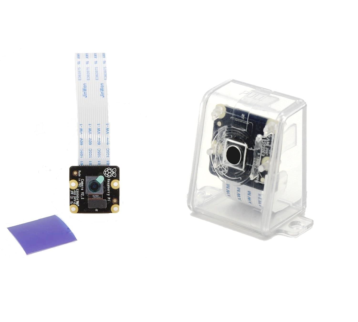 sb components oficjalny moduł kamery Raspberry Pi NOIR V2-8 megapikseli zdjęcia, 1080p wideo z obudową na aparat (CLEAR)